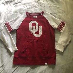 OU athletic style sweatshirt with front pocket